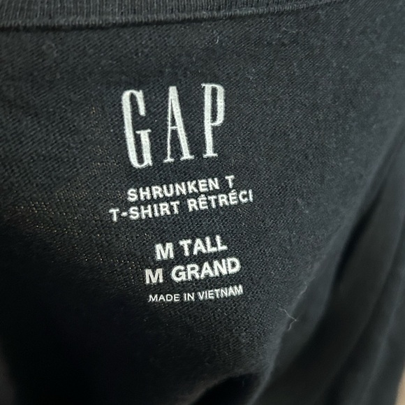 GAP Black Fitted Long Sleeve T-Shirt - Picture 3 of 3